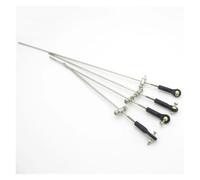 M2 Ball Head Tie Rod End + Linkage Stopper Adjuster + Servo Push Pull Rod For RC Boat Marine Boat Model(Rod Length 200mm)