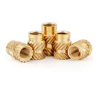 M2 Inserti Filettati 100pcs M22 3 Inserto Set di Calore in C3640 Ottone Dadi