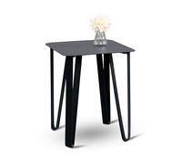 M2 Kollektion Emma 2 Tavolino, Metallo, Nero, B/H/T=40x45x40cm