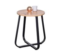 M2 Kollektion Merle 1 Tavolino, Metallo, Arredamento in Rovere artisano, B/H/T=50x50x50cm