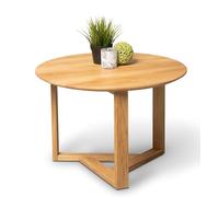 M2 Kollektion Rena 2 Tavolino da Salotto, Legno, Rovere Massiccio Oliato, H=45cm D=65cm