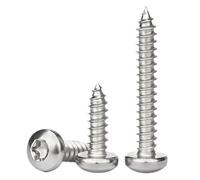 M2 M2.3 M2.6 M3 M3.5 M4 M5 M6 304 Viti autofilettanti a testa tonda con esagono incassato Torx in acciaio inossidabile Vite for legno a sei lobi con testa bombata(5mm,M2.6 (200 Pieces))