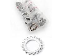M2 M2,5 a M16 304 in acciaio inossidabile, rondella di sicurezza dentellata interna ed esterna, kit di guarnizioni assortite, scatola da 315/355 pezzi(Box C 355pcs)
