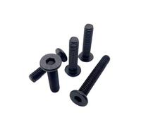 M2 M2.5 M3 M4 M5 M6 Black 304 Stainless Steel Hex Hexagon Socket Ultra Thin Ultrathin Flat Wafer Head Bolt Digital Screw(20mm,10pcs M5)