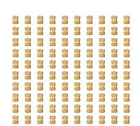 M2 M2.5 M3 M4 M5 M6 Dado di inserimento in rame Filettatura zigrinata Dadi incorporati a caldo Ottone Set termico Inserimento Kit dado for stampa 3D for laptop per hardware(Style B(100Pcs),M3x3x4.2)