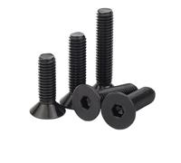 M2 M2.5 M3 M4 M5 M6 M8 304 Vite a testa svasata piatta in acciaio inossidabile con esagono incassato, bullone da 3-100 mm, 1/100 pezzi(10pcs M5x30mm)