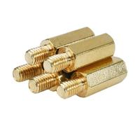 M2 M2.5 M3 M4 M5 M6 M8 Piastra for colonna esagonale in rame Telaio perno PCB Colonna Scheda madre Distanziatore Vite Guarnizione Bullone(17mm (10pcs),M2.5 (Thread 6mm))