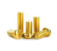 M2 M2.5 M3 M4 M5 M6 M8 Rame Phillips Viti a testa tonda Viti in ottone Bullone a croce, M5, 10mm (30Pcs)
