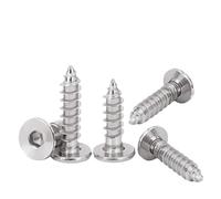 M2 M2.6 M3 M4 M5 M6 304 Acciaio inossidabile Vite autofilettante a testa esagonale ultrasottile e piatta bassa Viti for legno(8mm,M2 20Pcs)