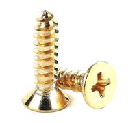 M2 M3 .5 M4 M5 Viti dorate autofilettanti piatte Phillips a testa svasata in ottone puro 20 pezzi, 20 pezzi, M3x30mm(M3x8mm)