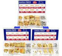 m2 m3 M4 esagonale in ottone filettato Standoff Hexanonal pilastro distanziale supporti vite dado bullone scheda madre Standoff assortimento kit accessori per prototipi PCB, drone quadricottero, computer Circuit Board 360PCS