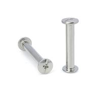 M2, M3, M4, M5, M6, in acciaio inox 304, per album di ritagli, libri, rilegatura, viti, chiodi, rivetti, bulloni, 37 mm, 10 set D5-M4