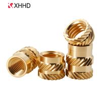 M2 M3 M4 M5 M6 M8 Brass Heat Insert Nut Double Twill Knurled Hot Melt Injection Embed Thread Inserts Nuts For 3d Printer Plastic