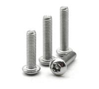M2 M3 M4 M5 M6 M8 M10 304 Acciaio inossidabile Torx a sei lobi con perno Testa tonda Vite di sicurezza Bullone antifurto Antimanomissione(55mm,M6 (5pcs))