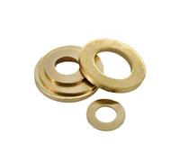 M2 M3 M4 M5 M6 M8 M10 M12 M14 M16 M18 M20 Ottone Rondella Piatta O Ring Solido Oring Guarnizione di Tenuta Spessore Rame Metallo Pad Distanziatori(M3x6x0.5(300Pcs))
