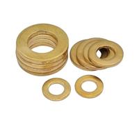 M2 M3 M4 M5 M6 M8 rondelle piane guarnizione piatta in ottone 2-100 pezzi(M2.5x5x0.4-60pcs)