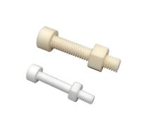 M2 M3 M4 M5 M6 Set di bulloni e Dadi in Ceramica con Testa Esagonale Interna isolata Vite Esagonale Interna(M3x15 1set)