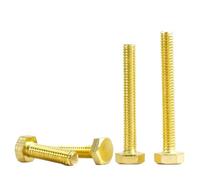 M2 M3 M4 M5 M6 Vite a testa piatta esagonale esterna in ottone, vite a testa tonda, filettatura metrica, bullone for macchina, vite dorata, tavola di legno, mobili(Brass Outside Hex,25MM_M4 (20PCS))