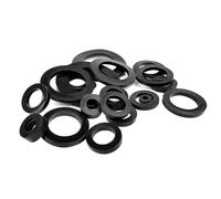 M2 - M4 Guarnizione in gomma siliconica bianca o nera Rondella piatta(White,4x8x1.5mm 20pcs)