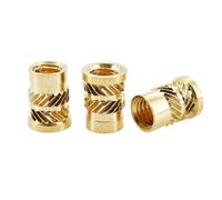 M2-M8 Inserti filettati termici Flangia a pressione Dadi in ottone Dadi con inserti in rame riscaldanti zigrinati hot melt for la stampa 3D(200PCS,M8x12.7x9.6x10.2)