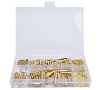 M2 Screw Kit Standoff Mounts 350pcs Hex Brass Stainless Steel Screw Nut Assortment Set for Sheet Metal Pipe Manufacturing Industries Communication Electronics