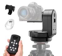 M2 Testa per Treppiede Elettrico, Piastra Rotante per Treppiede per Fotocamera Testa Panoramica Automatica Elettrica 360 Gradi con Telecomando per Fotocamere Treppiede Telefono Cellulare