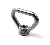 M20 - Dado a occhiello per sollevamento a forma di triangolo, in acciaio inox 304, confezione da 1