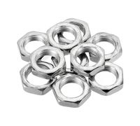 M20 x 1.75 Acciaio Esagonale Dadi,10pz Metrico Filetto Zinco Placcato 8mm