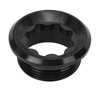 M20x8 RT122 Pedaliere in lega di titanio per bicicletta da strada, vite per copri pedivella, supporto inferiore integrato con anello in gomma sigillato, leggero e resistente alla (Nero RT122)