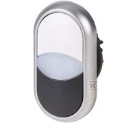Eaton 216704 M22-DDL-WS Pulsante doppio Anello frontale in plastica 1 pz.