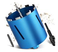 M22 - Svitatore per lattine DM 182 mm, lunghezza totale 200 mm, corona diamantata con SDS-Plus, turbo da 10 mm, max. 2200 giri/M, corona a secco per trapano a carota, per muratura, cemento armato