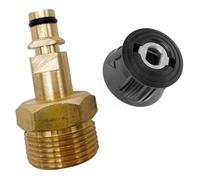 M22 Thread with Milling Cutter, Brass Quick Connect for Pressure Gun and Hose, Compatible for, High Pressure Kit(M22 Thread Adapter+Milling Cutter)