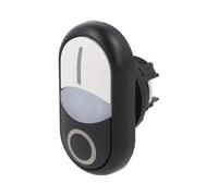 M22S-DDL-WS-X1/X0 Interruttore: doppia asta. Pos: 1 22 mm bianco/nero IP66 Po...
