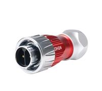 M24 2/3 pin IP68 impermeabile resistente metallo filo connettore paratia bloccaggio a vite circolare distanza di dispersione (solo spina maschio, 3P)