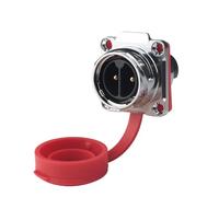 M24 2/3 pin IP68 impermeabile resistente metallo filo connettore paratia bloccaggio a vite connettore circolare distanza di dispersione (solo presa E, 2P)