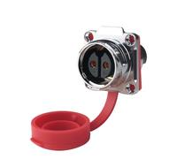 M24 2/3 pin IP68 impermeabile resistente metallo filo connettore paratia bloccaggio a vite connettore circolare distanza di dispersione (solo presa B, 3P)