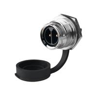 M24 2/3 pin IP68 impermeabile resistente metallo filo connettore paratia bloccaggio a vite connettore circolare distanza di dispersione (solo presa D, 2P)