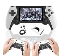 M25 Console Portatile Console di gioco portatile,50000+ Giochi,20+ Emulatori,Sistema EmuELEC,Console di gioco retrò con 2 Controller Wireless & Schermo IPS LCD da 4,3 pollici,3000mAh,30 lingue (256G)