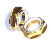 M25x1.5 Oro Titanio Posteriore Asse Flangiato Solo Dado Gara Spec Grado 5 Ti New