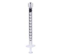 M28 | Siringhe Monouso 1ml (100 pezzi) | Siringa senza Ago | Atossiche | Latex-free | Sterili per Alimenti, Animali, Laboratori, insulina | Cono Luer Lock