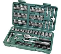 M29166 - Set Chiavi a Tubo, a Cricchetto, in Valigetta Di Plastica, 130 Pezzi