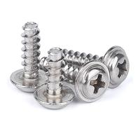 M2M2.6M3M4.304 testa tonda in acciaio inox testa tonda con vite autofilettante coda piatta, vite autofilettante-M4 * 10 (50 compresse)