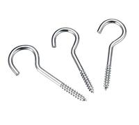 M3 acciaio inox V2A VA A2, gancio a vite, gancio da soffitto, viti a gancio con filettatura di legno, gancio a vite, gancio per viti in metallo da appendere, per piante sospese, tazze da tè, chiavi, 5