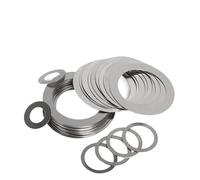 M3-M15 Guarnizione a rondella piatta di regolazione ultra sottile in acciaio inossidabile spessa 0,1 mm 0,2 mm 0,3 mm 0,5 mm 1,0 mm(M6x12xThick (50pcs),0.2mm Thick)