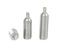 M3 M4 M5 M6 304 Pressori a molla in acciaio inox con perno a estremità arrotondata e vite a esagono incassato(10mm,M4-2(2pcs))