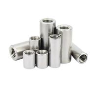 M3 M4 M5 M6 M8 304 Acciaio inossidabile Estensione Dado lungo Giunto a colonna tonda Giunto cilindrico Vite di collegamento(M5 x 10 x 8 (2pcs))