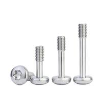 M3 M4 M5 M6 M8 304 Acciaio Inox Testa Tonda Torx Vite Allentata Barra Sottile Mezzo Dente Testa Cilindrica Bullone Anticaduta(20mm,M8-5pcs)