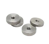 M3 M4 M5 M6 M8 GB807 SUS304 Dado zigrinato in acciaio inossidabile Foro passante Stringere a mano i dadi Filettatura metrica grossa (Color : Silver, Size : M8x35x5-2Pcs)