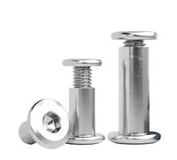 M3 M4 M5 M6 M8 M10 304 Acciaio Inossidabile Testa Esagonale Piatta Rivetto For Mobili Inserto Connettore Giunto Manicotto Dado Cieco(M10x30x13 x 2set)
