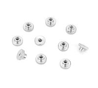 M3 M4 M5 M6 M8 M10, acciaio al carbonio nichelato, stringere a mano la manopola con dadi a testa zigrinata con dadi(M3（10pcs）)